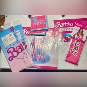 Barbie Pink and Blue Party Decoration Set